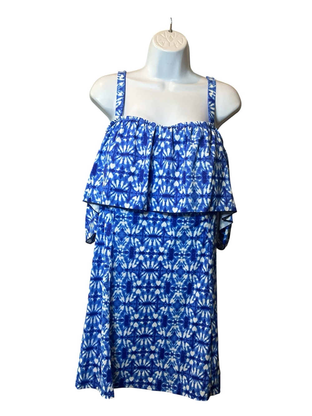 Fit4u Blue Tie-Dye Swimwear